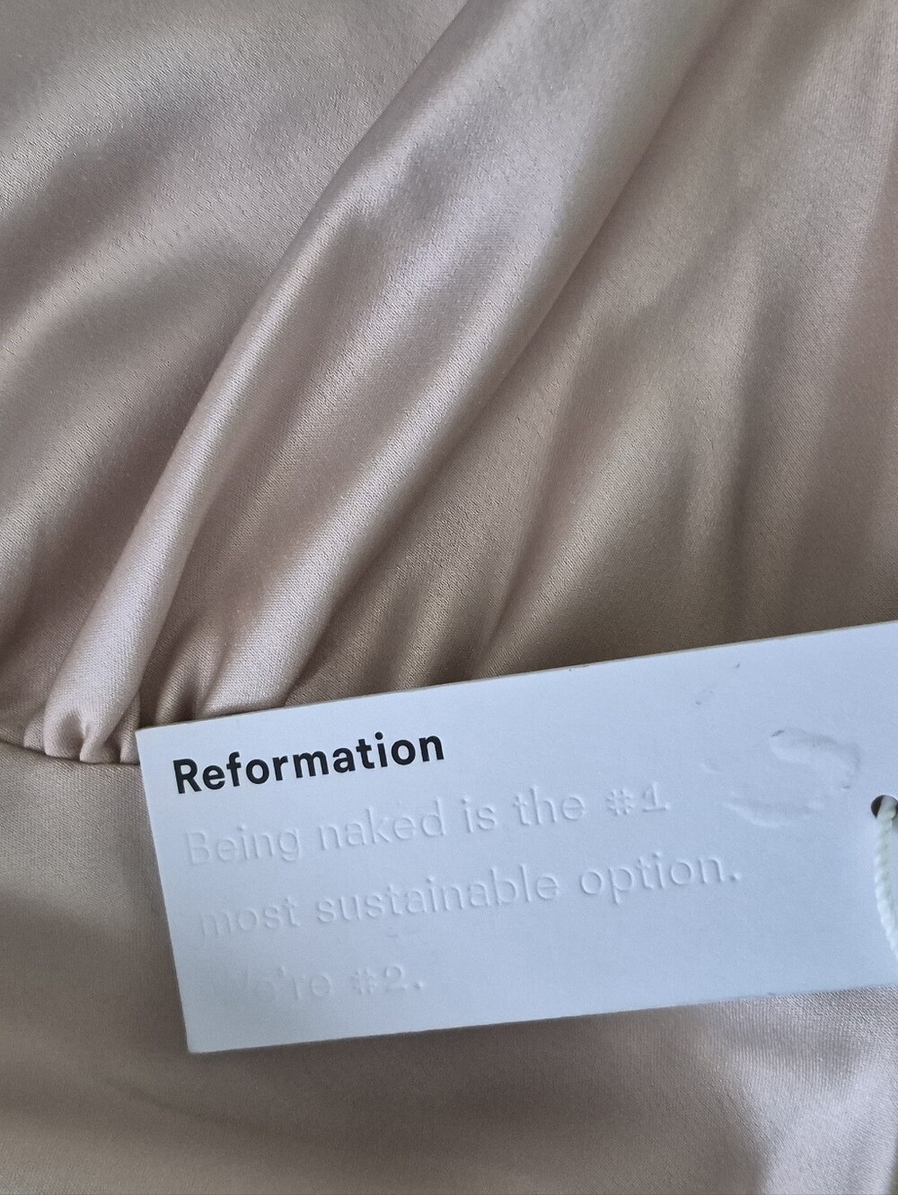 Reformation Satin Cowl-Neck Midi Dress in Blush - Picture 13 of 16